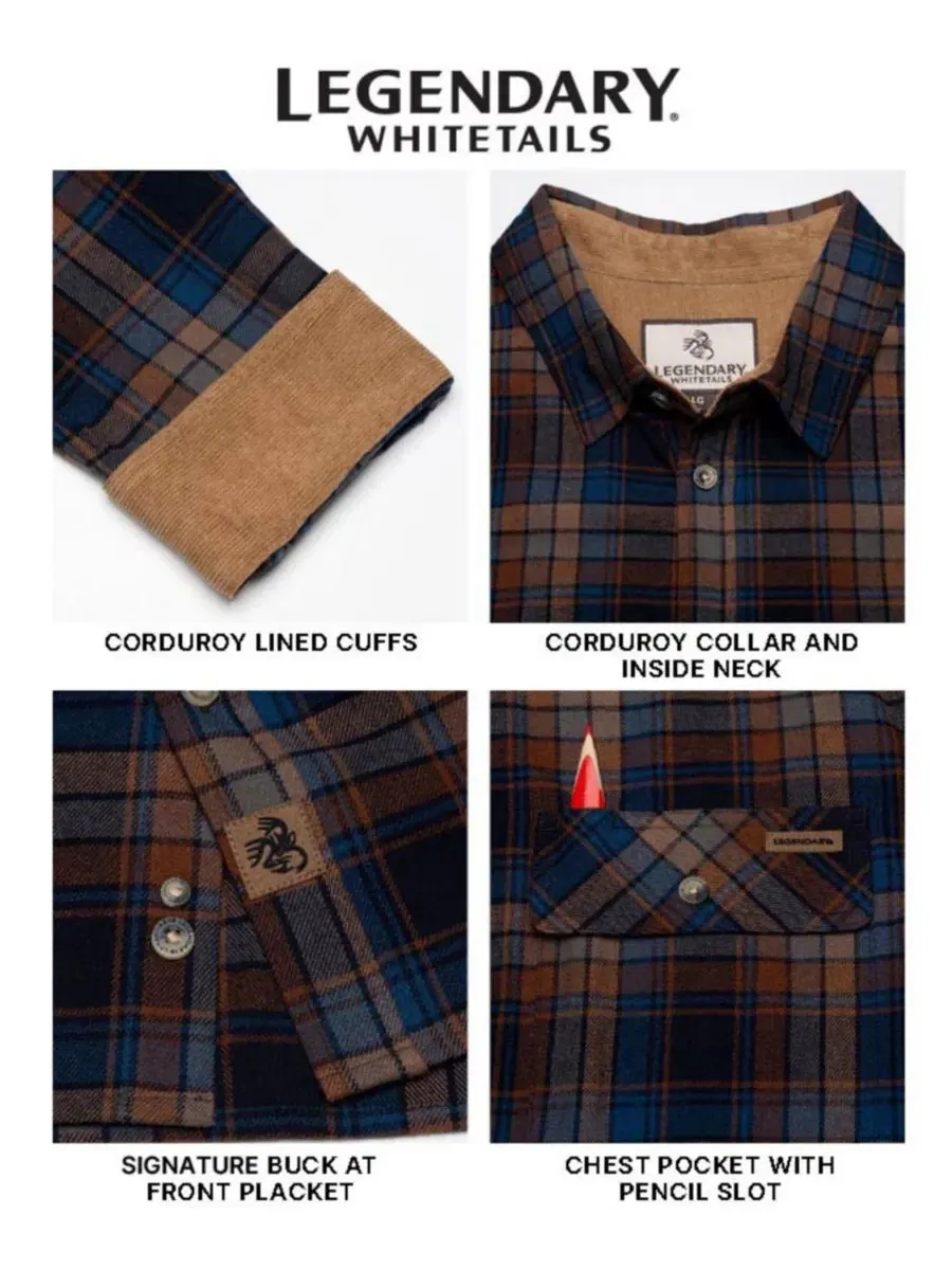 Рубашка с длинным рукавом Buck Camp Legendary Whitetails, Brownstone Plaid — изображение 4 из 6