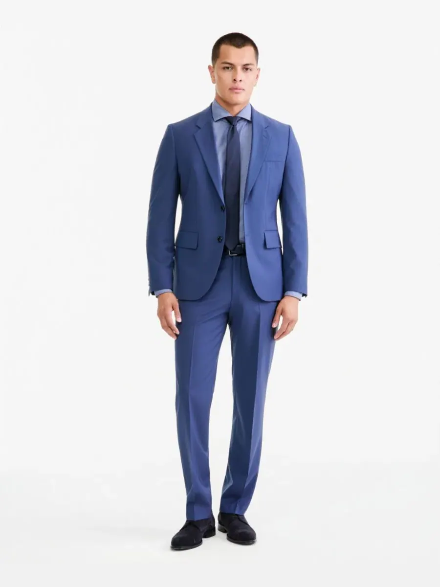 Костюм-двойка из шерсти, современный крой Hugo Boss