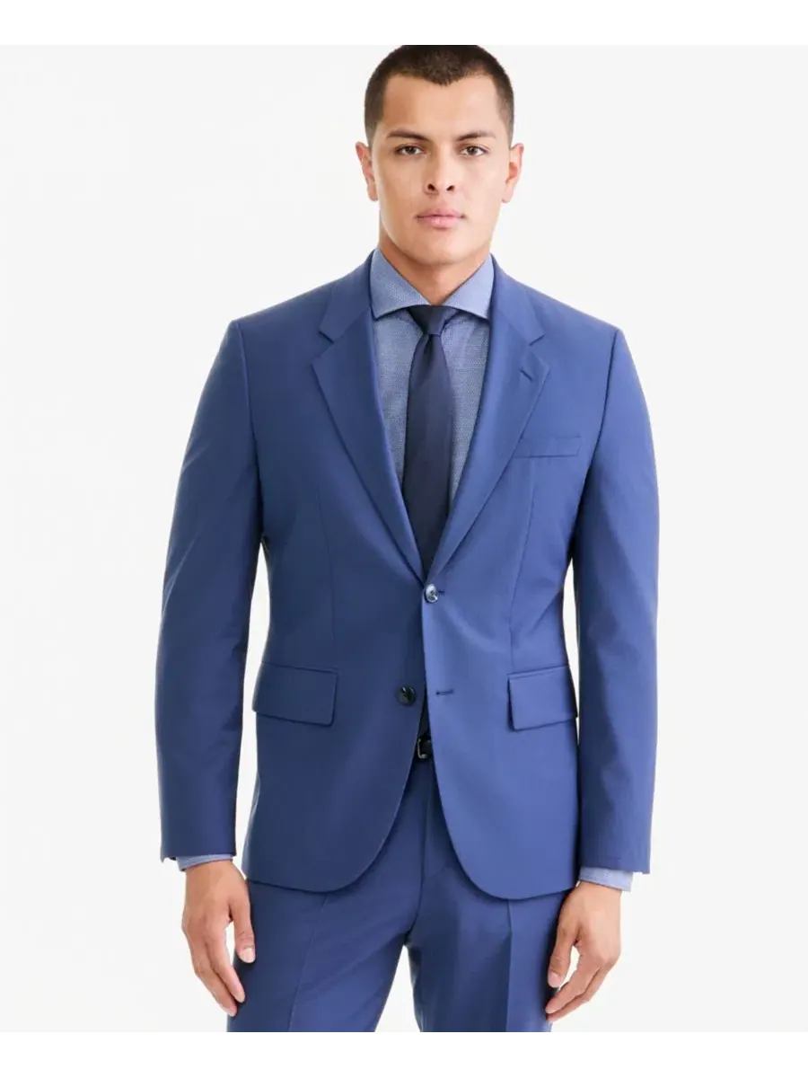 Костюм-двойка из шерсти, современный крой Hugo Boss — изображение 3 из 3, синий