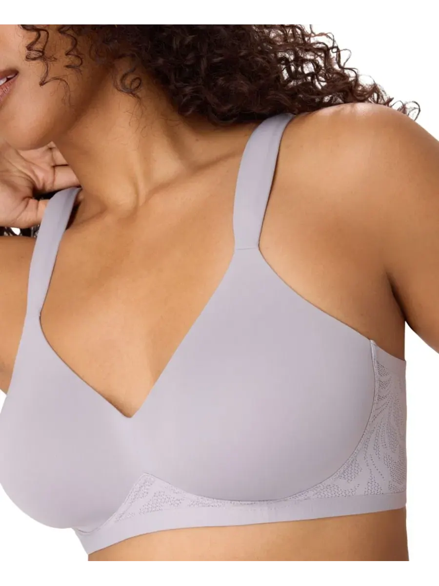 Бюстгальтер беспроводной с поролоновыми чашками Coolest Smoothing Foam Wireless Bra Bali — изображение 3 из 5, фиолетовый