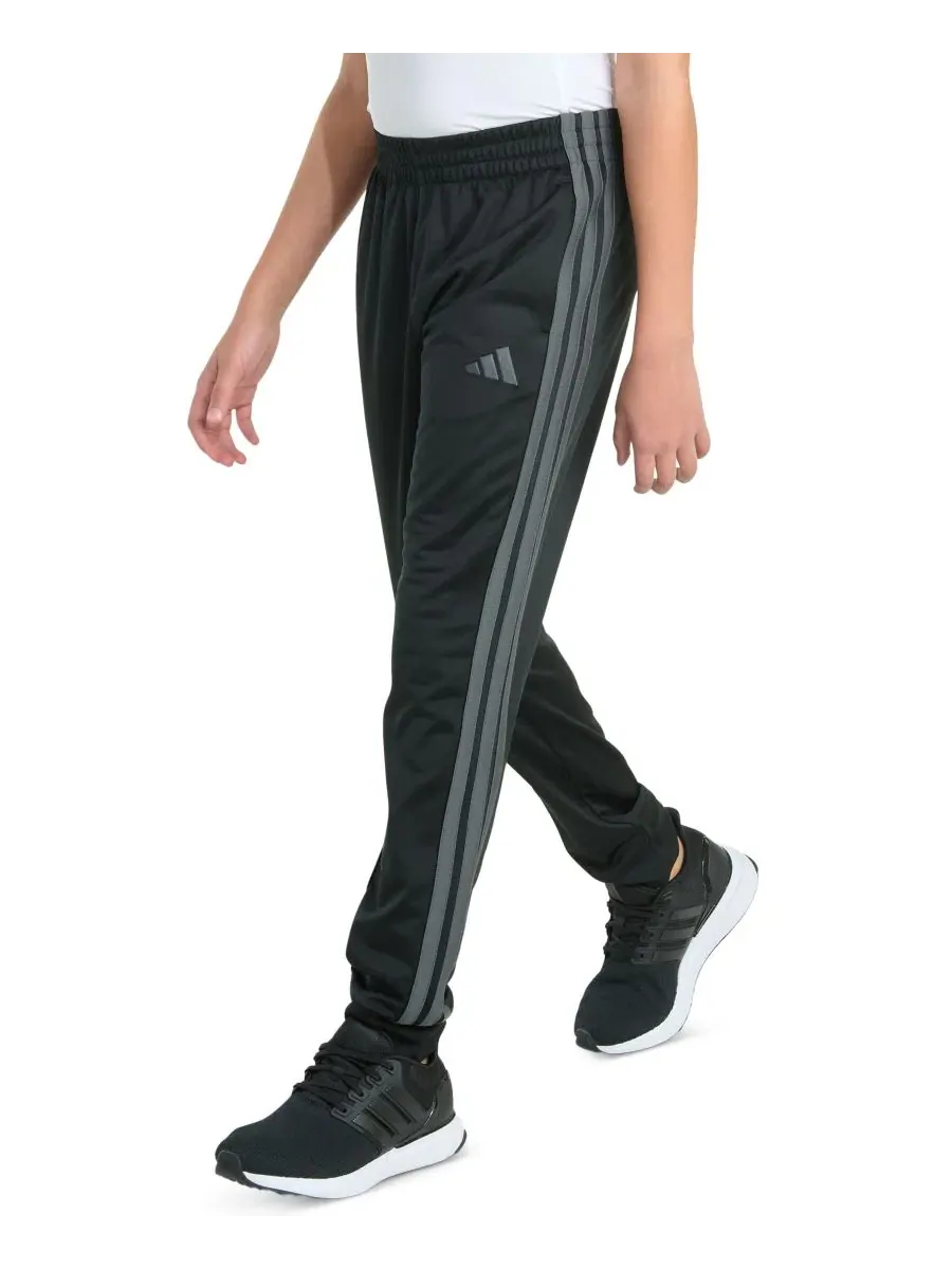 Спортивные брюки adidas с логотипом 3-Stripes — изображение 3 из 6, черный/серый