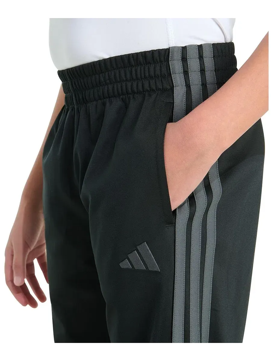 Спортивные брюки adidas с логотипом 3-Stripes — изображение 4 из 6, черный/серый