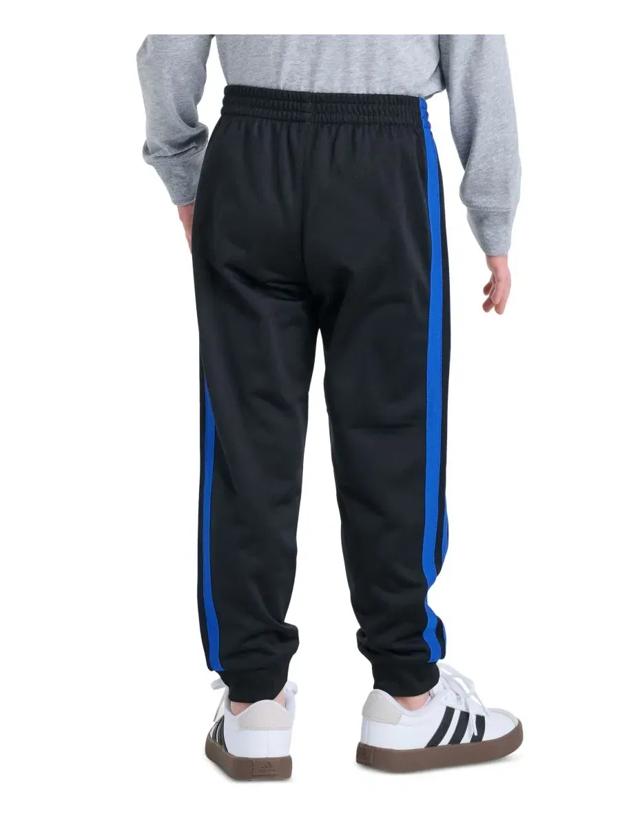 Детские спортивные брюки с утяжкой, с логотипом 3-Stripes adidas — изображение 5 из 5, черный/синий
