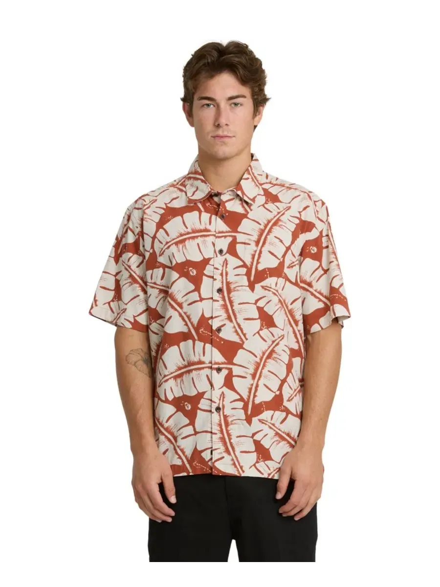 Мужская рубашка с коротким рукавом Fronds Quiksilver Waterman — изображение 1 из 3, пикантный