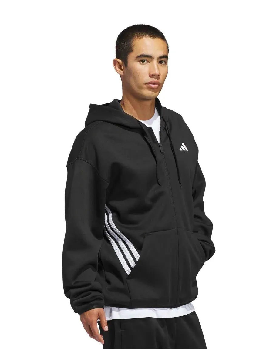 Худи с капюшоном и полной застежкой-молнией adidas