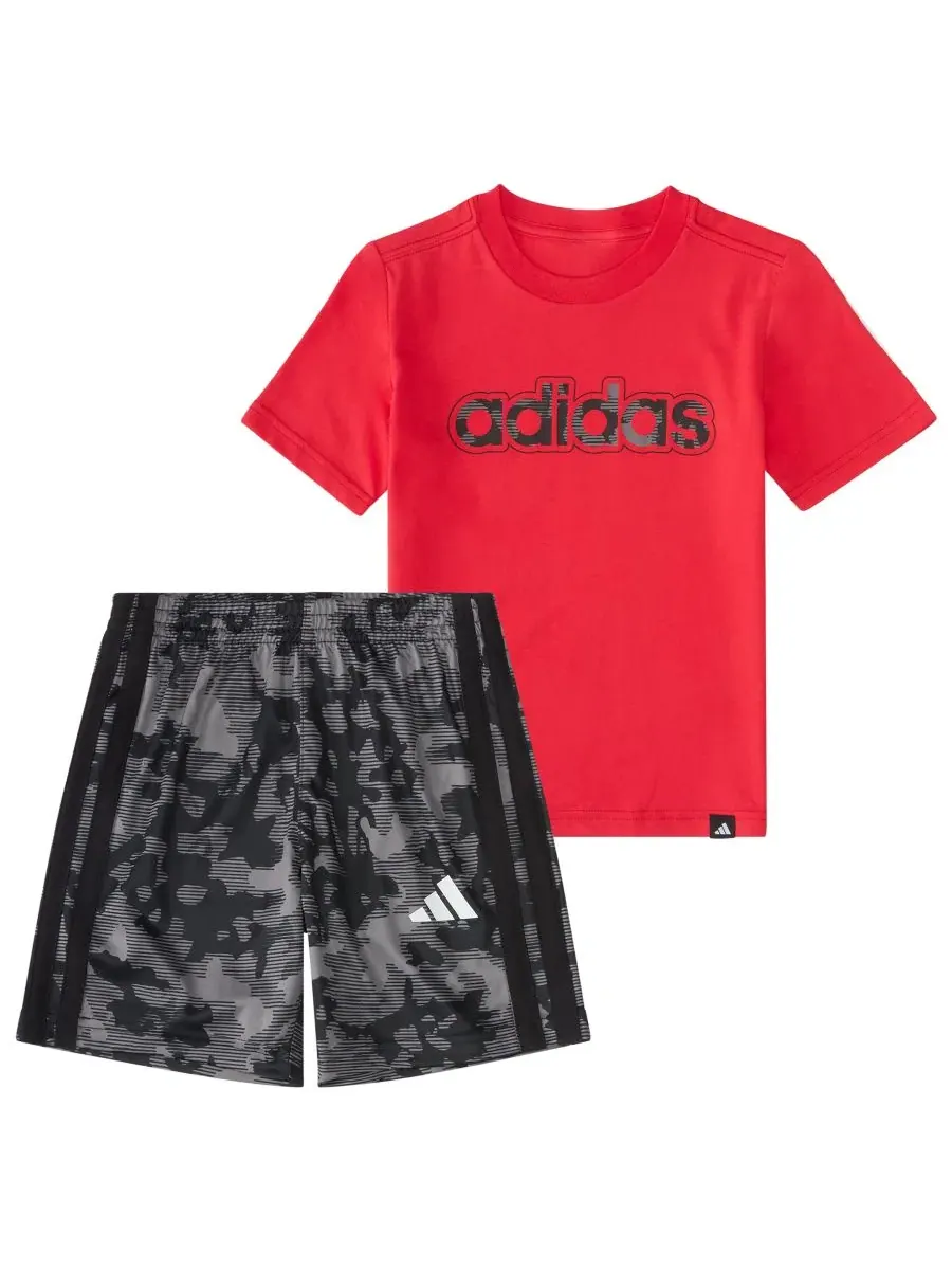 Комплект из футболки и шорт 2 предмета, с принтом adidas