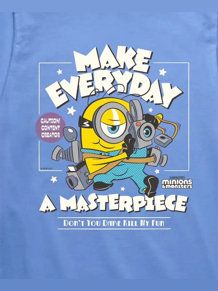 Детская футболка с коротким рукавом, размер 8-20 Minions — изображение 3 из 3, синий