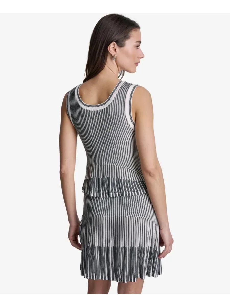 Топ без рукавов с воланами BCBG — изображение 4 из 6, белый