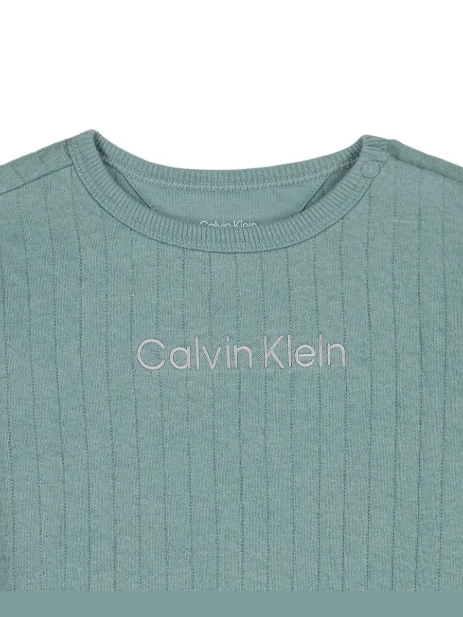 Комплект из лонгслива и брюк Calvin Klein — изображение 4 из 5, мульти