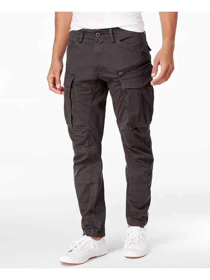 Мужские брюки Rovic Zip 3D Straight Tapered Cargo G-Star Raw — черный