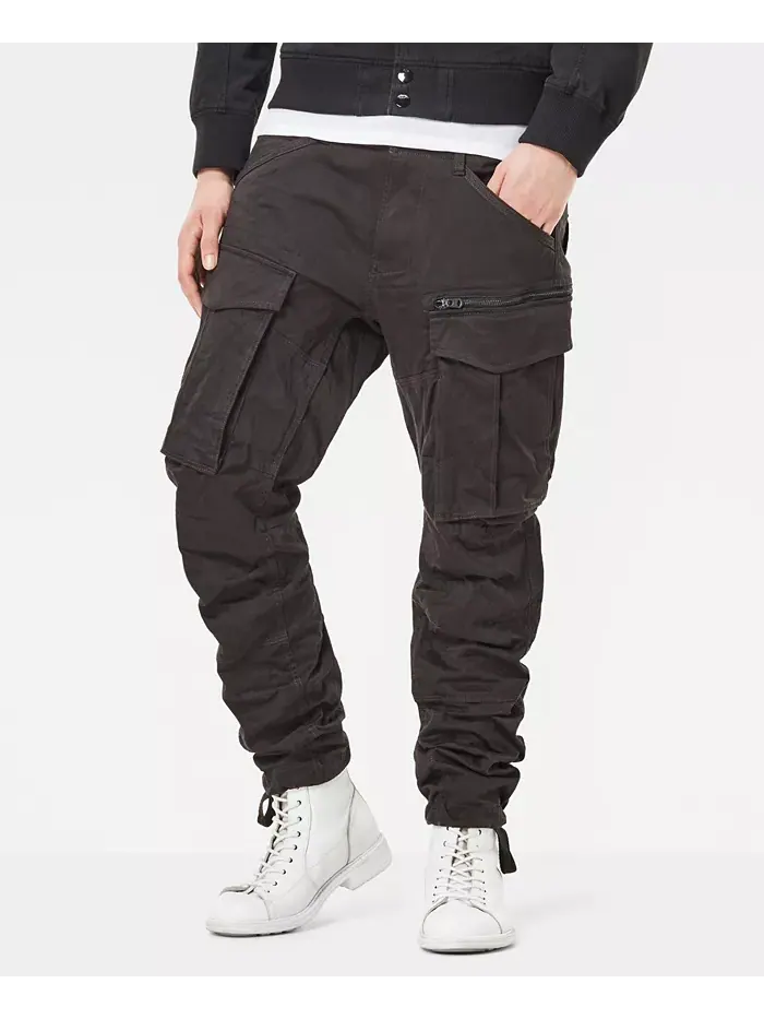 Мужские брюки Rovic Zip 3D Straight Tapered Cargo G-Star Raw — изображение 4 из 5, вороновый