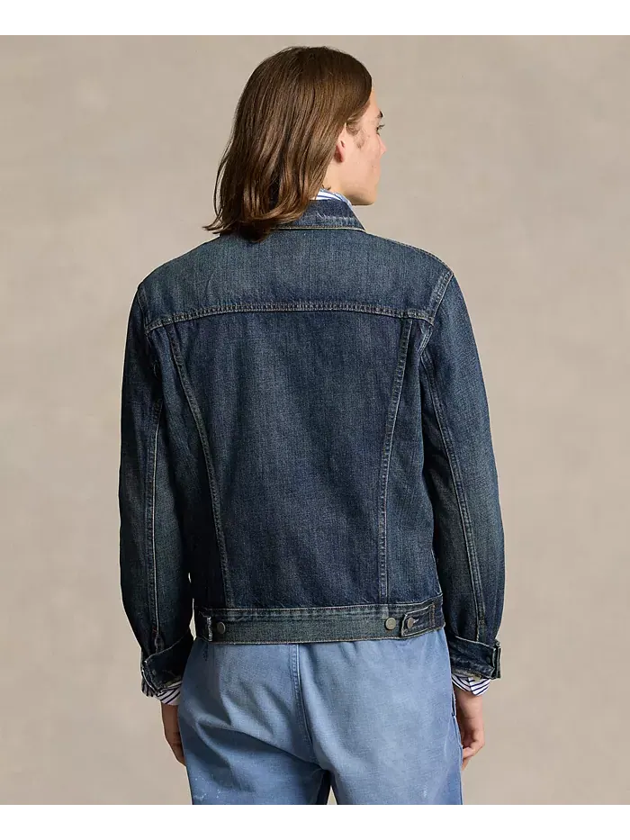 Мужская джинсовая куртка Trucker Polo Ralph Lauren — изображение 2 из 4, бледно-зеленый лес