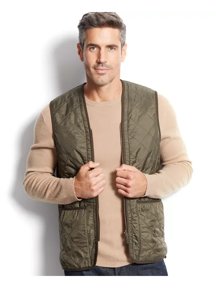 Мужская утепленная жилетка Polar-Quilt Barbour — изображение 1 из 1, оливковый