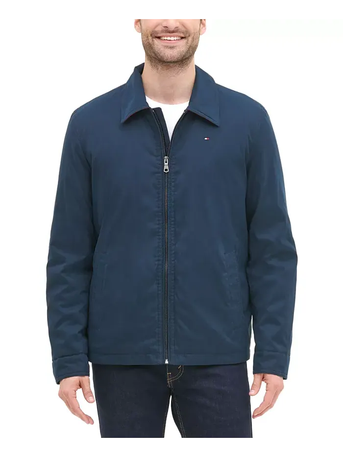 Мужская легкая куртка на молнии Tommy Hilfiger — изображение 2 из 6, темно-синий