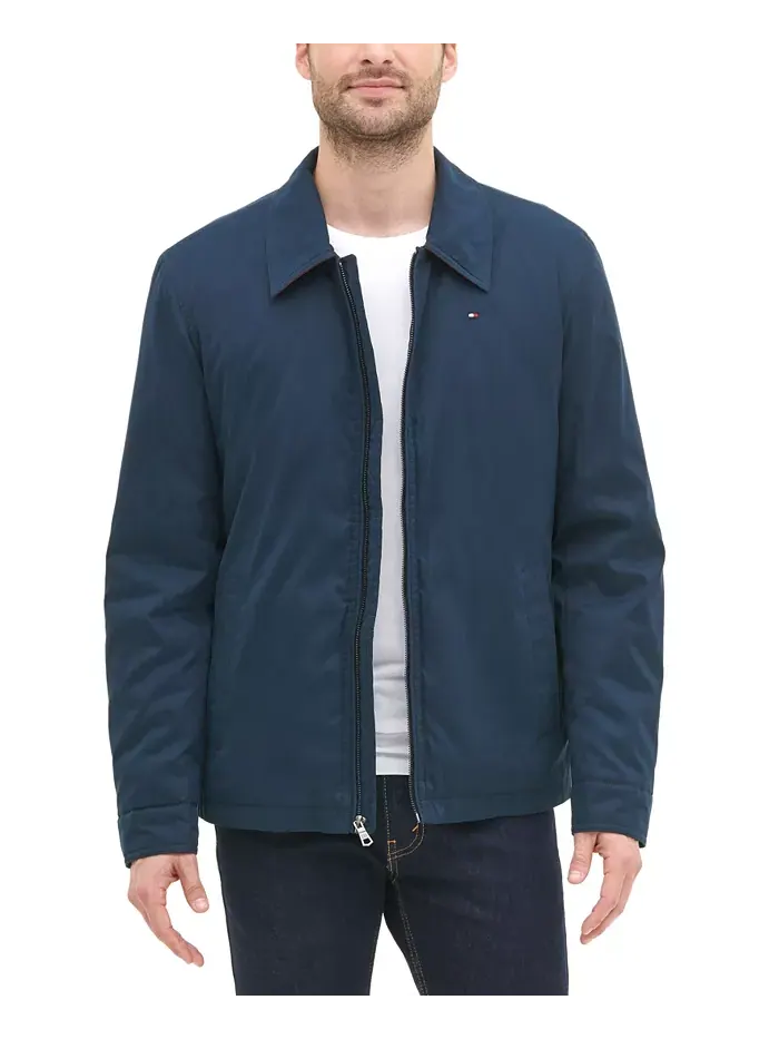Мужская легкая куртка на молнии Tommy Hilfiger — изображение 3 из 6, темно-синий
