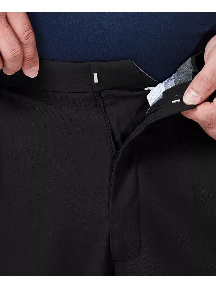 Мужские классические брюки со складками Big & Tall Premium Comfort Stretch, однотонные Haggar — 5