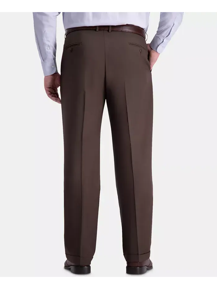 Мужские классические брюки со складками Big & Tall Premium Comfort Stretch, однотонные Haggar — 3