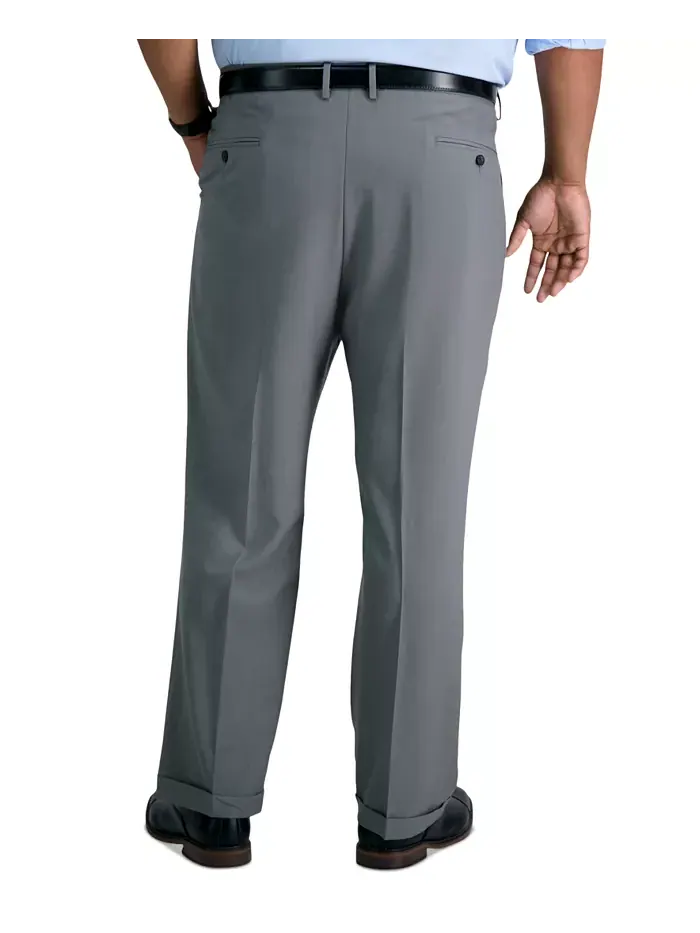 Мужские классические брюки со складками Big & Tall Premium Comfort Stretch, однотонные Haggar — 3