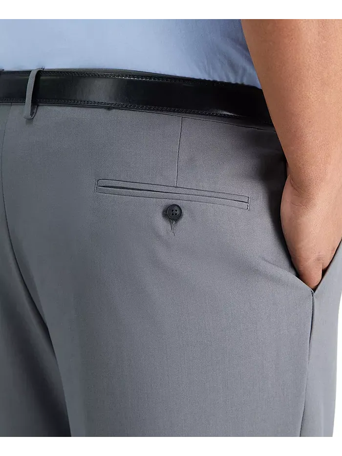 Мужские классические брюки со складками Big & Tall Premium Comfort Stretch, однотонные Haggar — 6