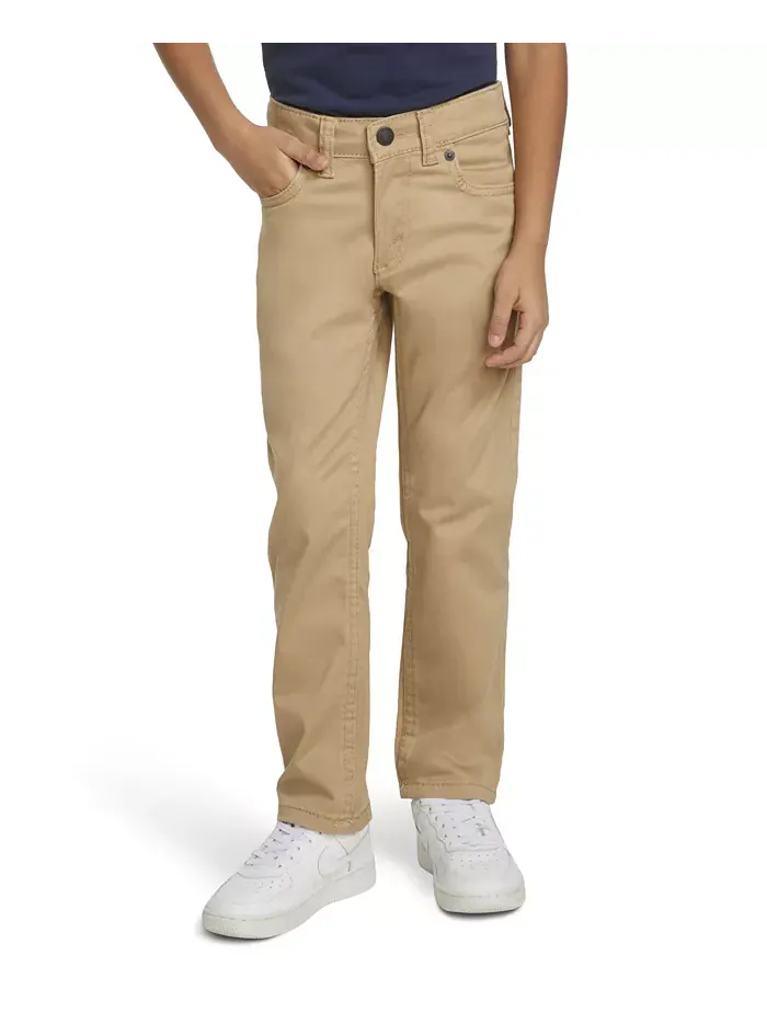 Брюки Little Boys 511 Slim Fit Five-Pocket Sueded Levi's — изображение 3 из 10, золотистый