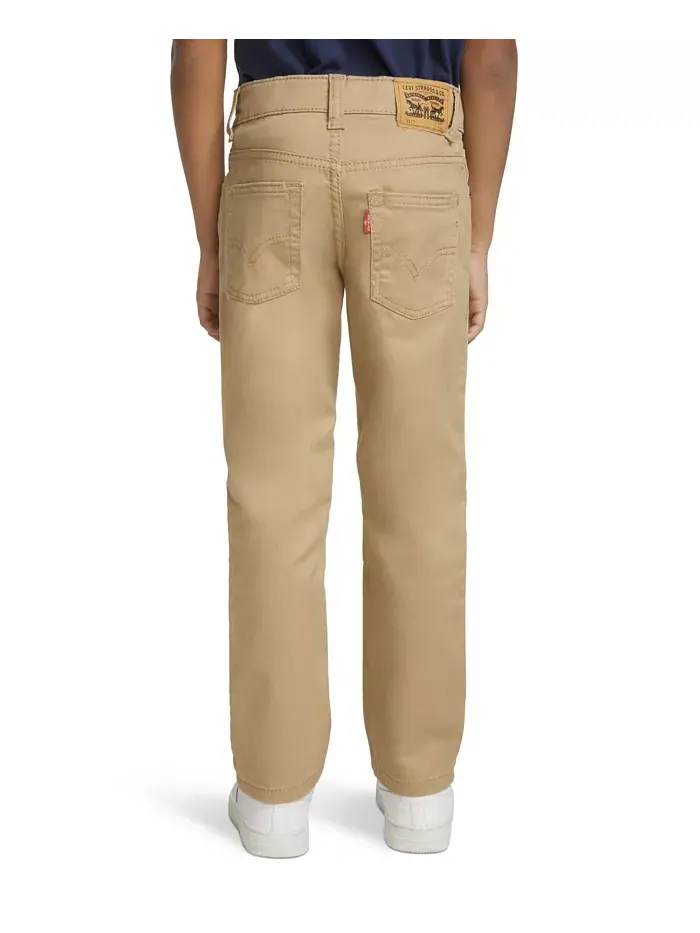 Брюки Little Boys 511 Slim Fit Five-Pocket Sueded Levi's — изображение 4 из 10, золотистый
