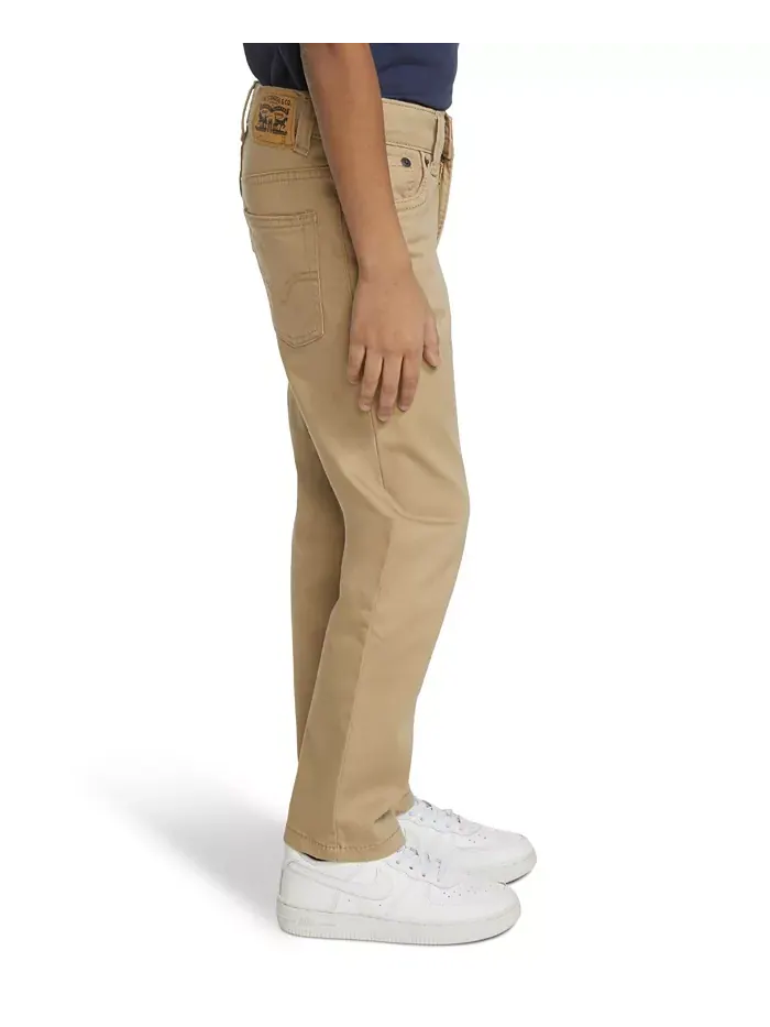 Брюки Little Boys 511 Slim Fit Five-Pocket Sueded Levi's — изображение 5 из 10, золотистый