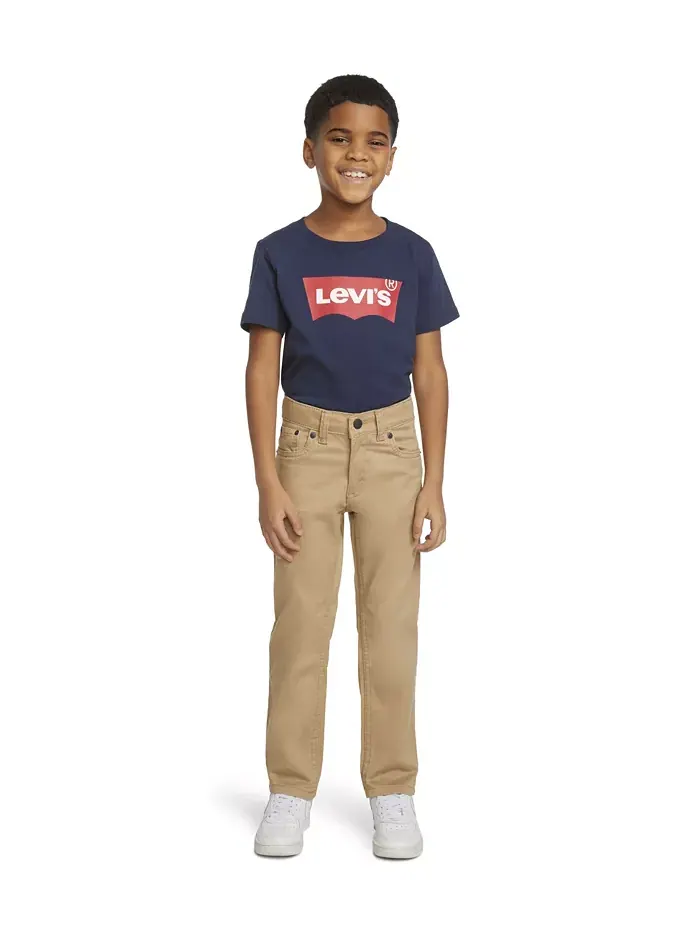 Брюки Little Boys 511 Slim Fit Five-Pocket Sueded Levi's — изображение 7 из 10, золотистый