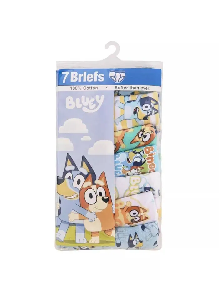 Нижнее белье Bluey, 7 пар трусов для мальчиков для малышей Handcraft — изображение 3 из 3, мульти