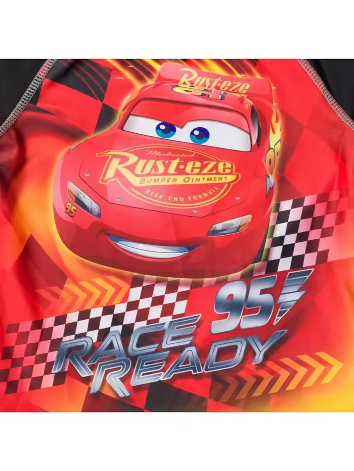 Детский комплект для плавания Disney Pixar Lightning McQueen: рашгард и плавки для мальчиков Cars — изображение 6 из 7