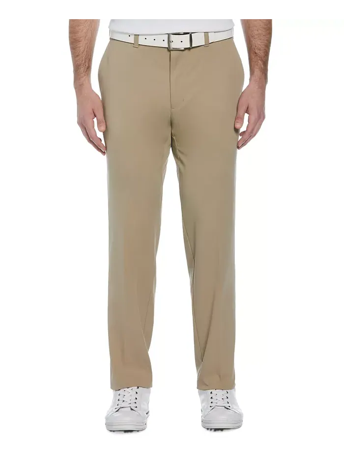 Мужские влагоотводящие брюки для гольфа с эластичным поясом Active-Waistband PGA TOUR — бежевый