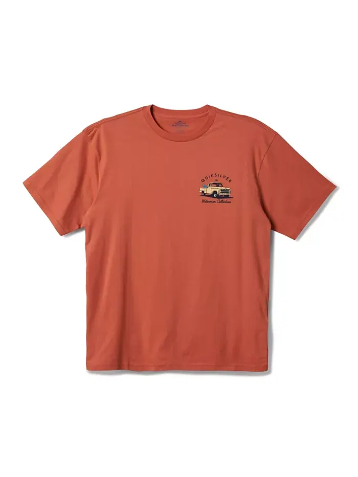 Футболка Quiksilver Men's Four Wheeler Screen Quiksilver Waterman — изображение 2 из 3, абрикос