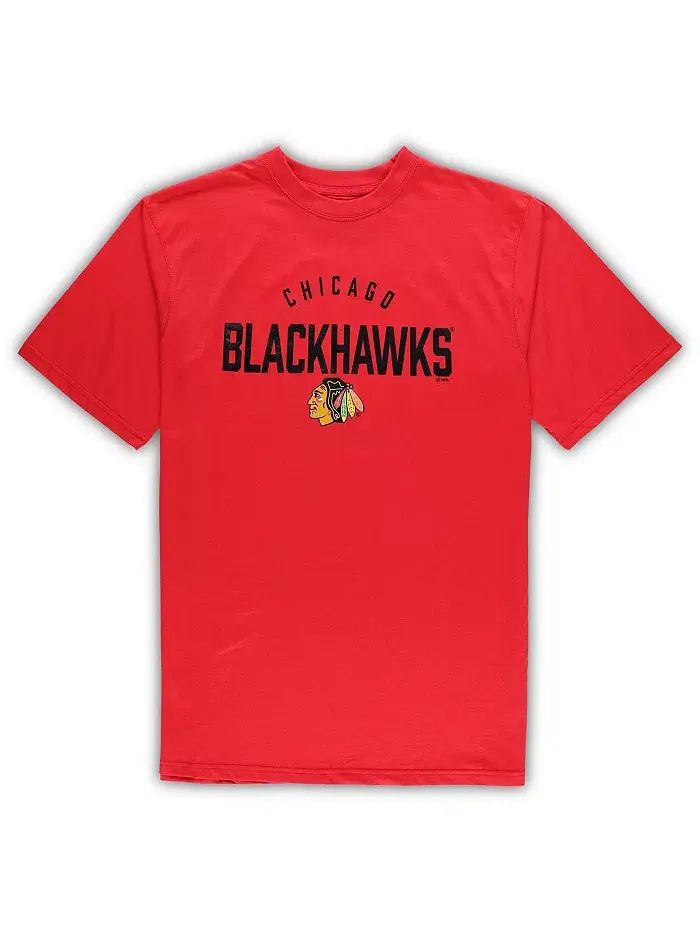 Мужской домашний комплект Chicago Blackhawks (красный — изображение 2 из 3, серый