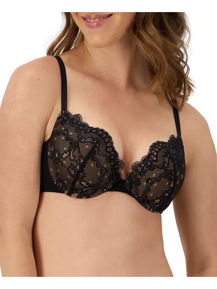 Бюстгальтер Love the Lift Push Up с кружевом и косточками, модель DM9900 Maidenform — бежевый