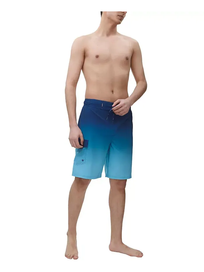 Мужские плавки для плавания 9" NO Liner Board Shorts быстросохнущие с защитой от солнца SPF 50+ — изображение 3 из 9, синий