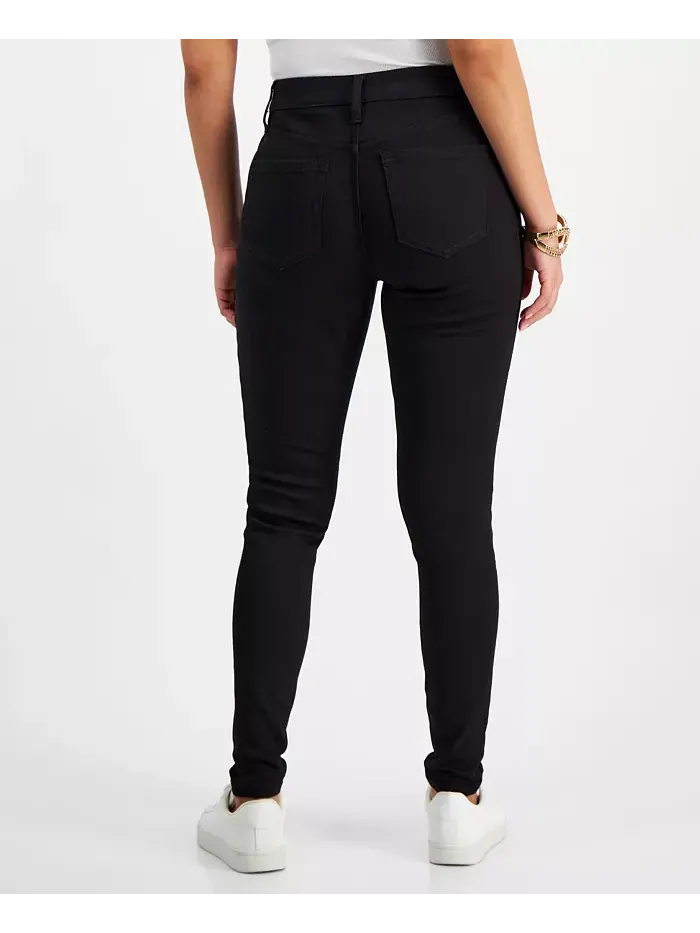 Джинсы Petite Skinny-Leg Denim I.N.C. International Concepts — изображение 2 из 5, глубокий черный