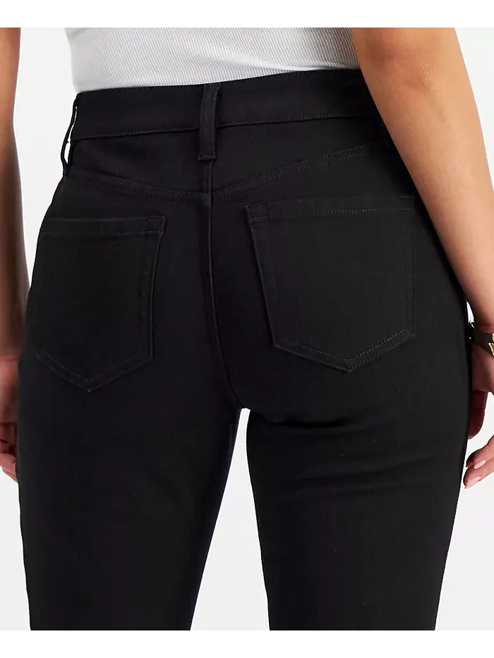 Джинсы Petite Skinny-Leg Denim I.N.C. International Concepts — изображение 4 из 5, глубокий черный