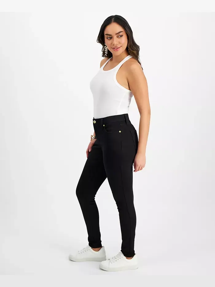 Джинсы Petite Skinny-Leg Denim I.N.C. International Concepts — изображение 5 из 5, глубокий черный