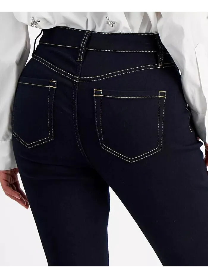 Джинсы Petite Skinny Leg I.N.C. International Concepts — изображение 5 из 6, темный индиго