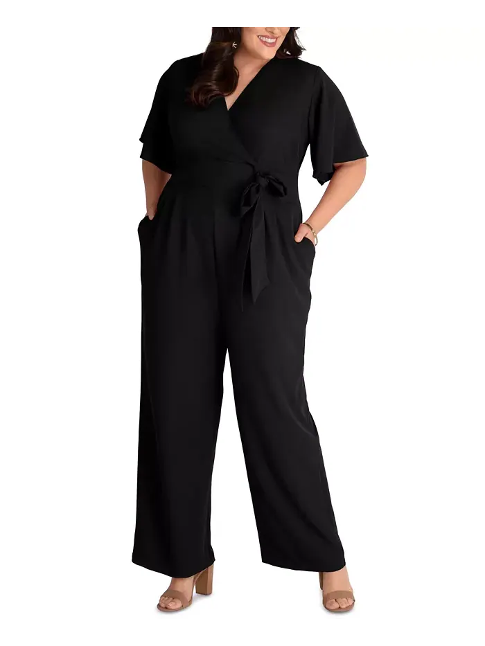 Комбинезон Charisma Crepe Plus Size Kiyonna — изображение 3 из 3, черный черный