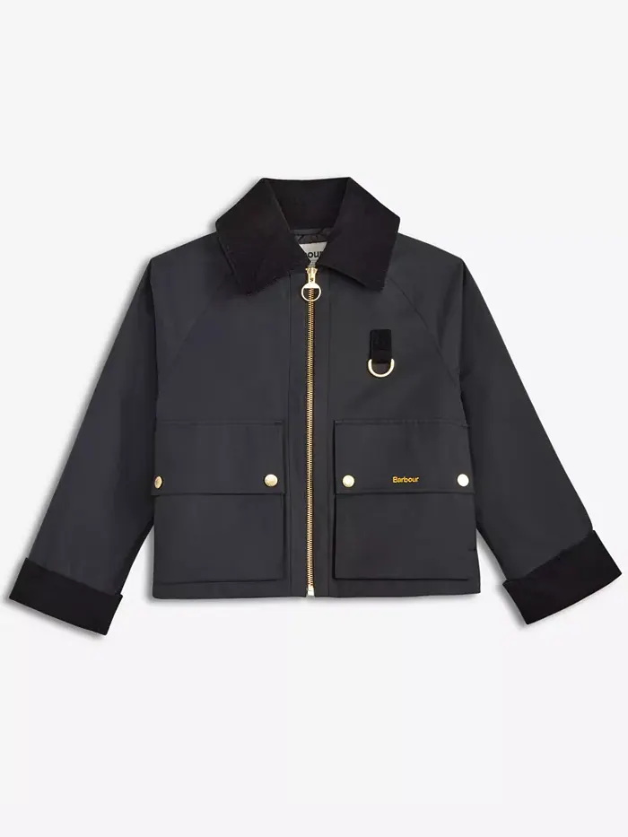 Женская куртка Nora с большим воротником Barbour — изображение 3 из 4, черный