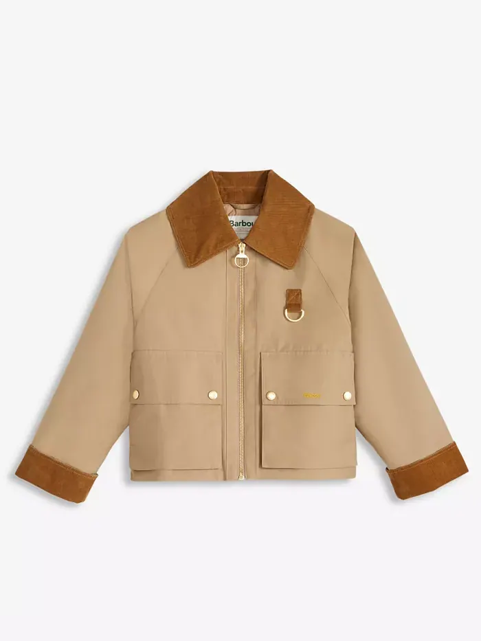 Женская куртка Nora с большим воротником Barbour — изображение 3 из 4, коричневый/темно-синий