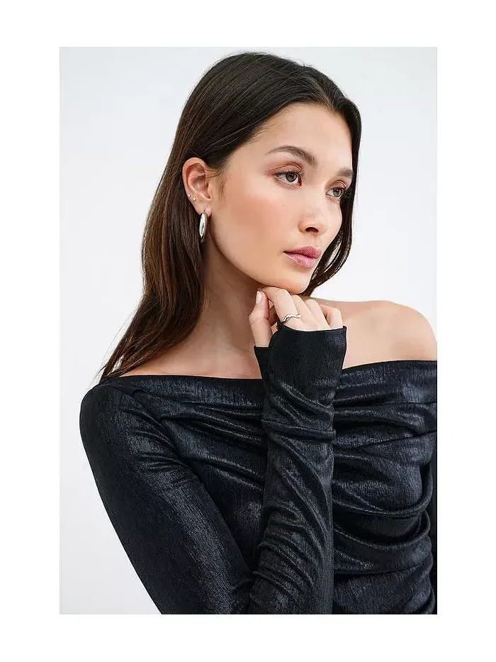 Женский топ Cooper Metallic Marcella — изображение 4 из 8, оникс