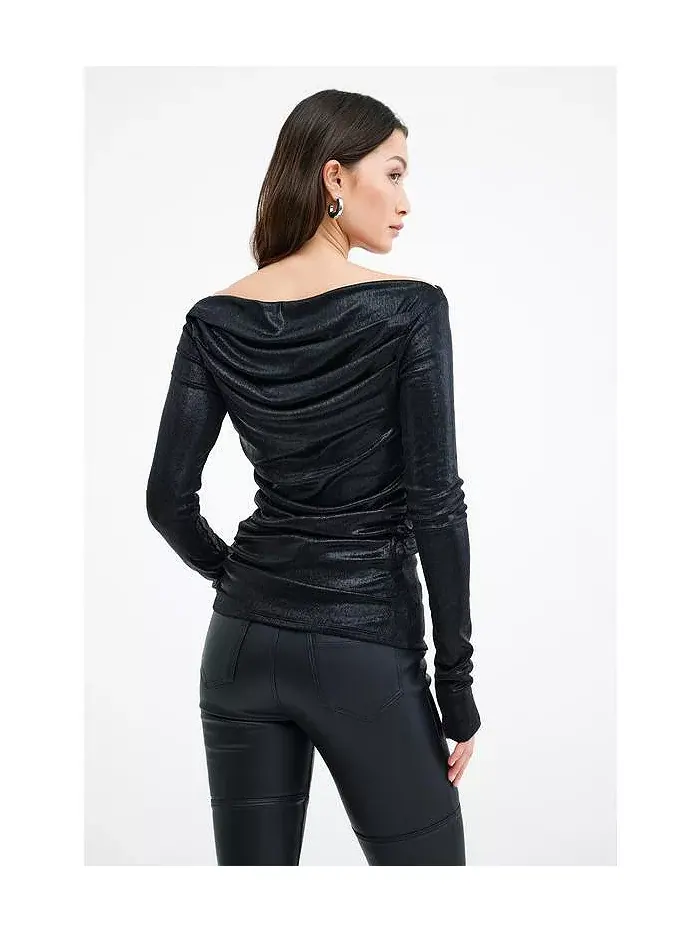 Женский топ Cooper Metallic Marcella — изображение 5 из 8, оникс