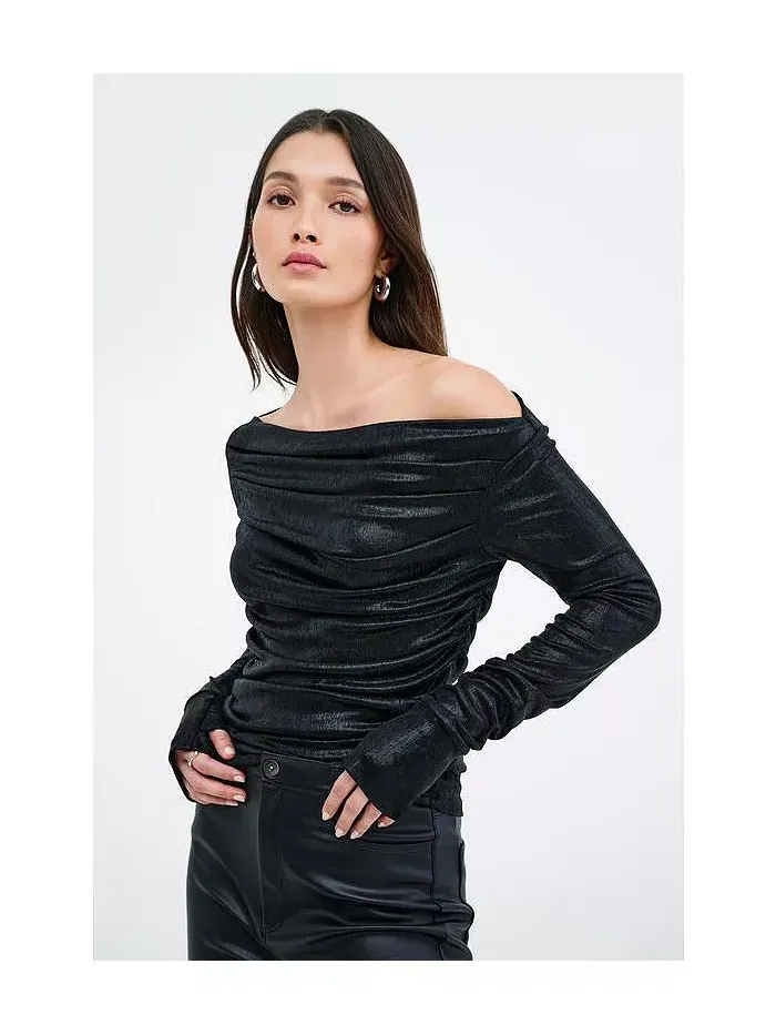 Женский топ Cooper Metallic Marcella — изображение 6 из 8, оникс