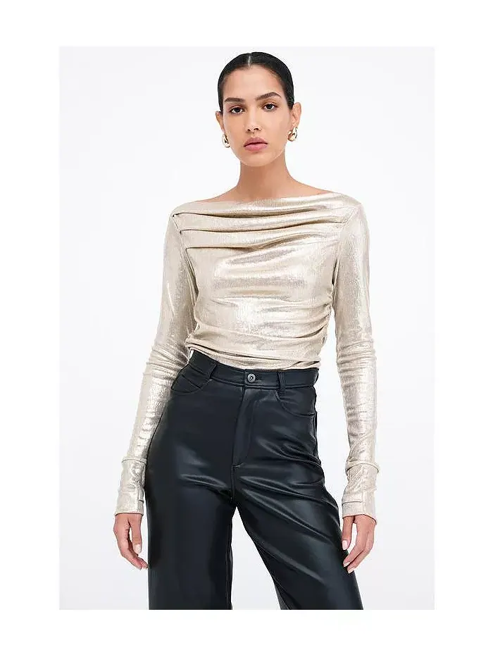 Женский топ Cooper Metallic Marcella — серебристый