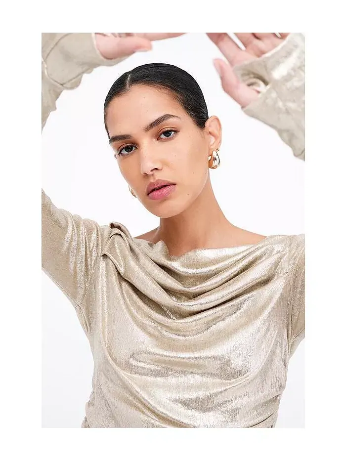 Женский топ Cooper Metallic Marcella — изображение 2 из 4, серебристый