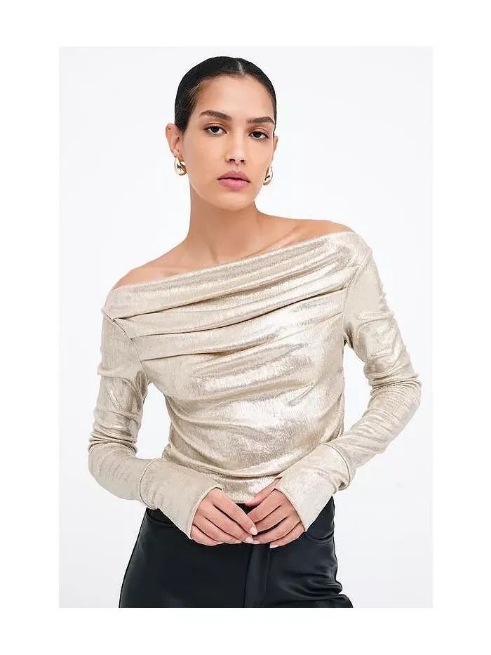 Женский топ Cooper Metallic Marcella — изображение 3 из 4, серебристый