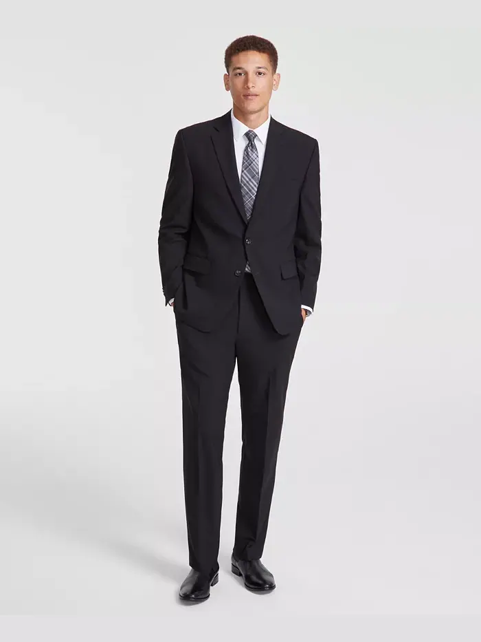 Перри Эллис Мужской Костюм Modern-Fit Solid Nested Perry Ellis Portfolio — изображение 1 из 11, черный