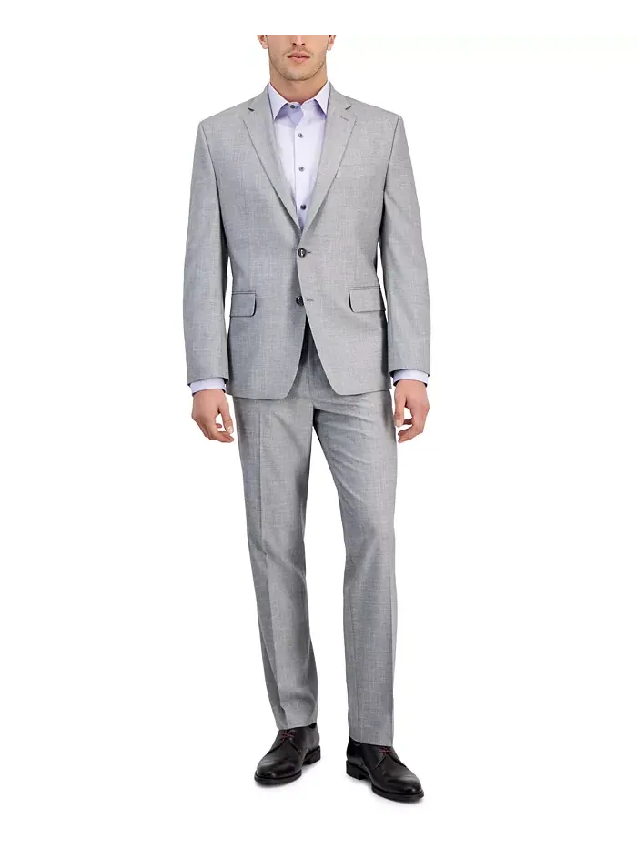 Perry Ellis мужской костюм Modern-Fit Solid Nested Perry Ellis Portfolio — серый