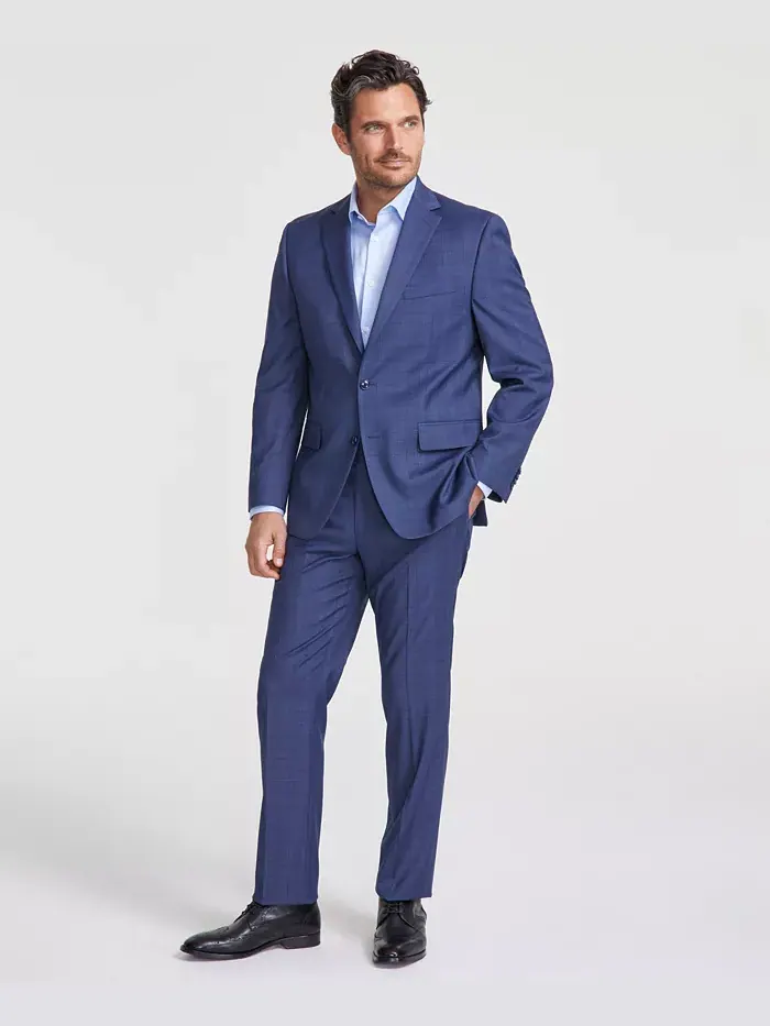 Перри Эллис Мужской Костюм Modern-Fit Solid Nested Perry Ellis Portfolio — изображение 1 из 1, синий